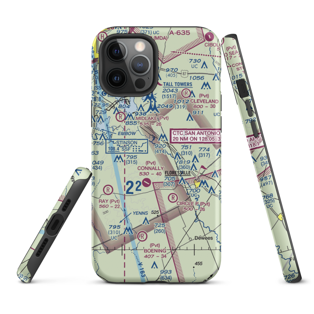 Patton Air Park (TT05) VFR Sectional  Tough iPhone Case iPhone 12 Pro Max model shown