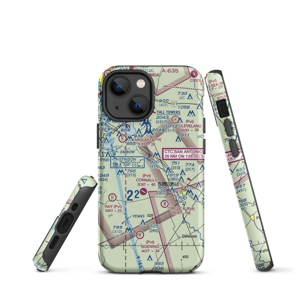 Patton Air Park (TT05) VFR Sectional  Tough iPhone Case iPhone 13 mini model shown