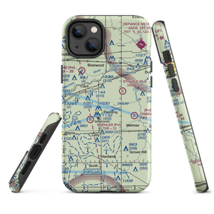 Paulding Airport Inc Airport (2H8) VFR Sectional  Tough iPhone Case