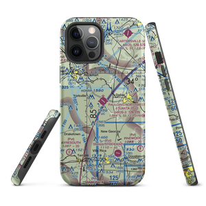 Paulding Northwest Atlanta Airport (PUJ) VFR Sectional  Tough iPhone Case