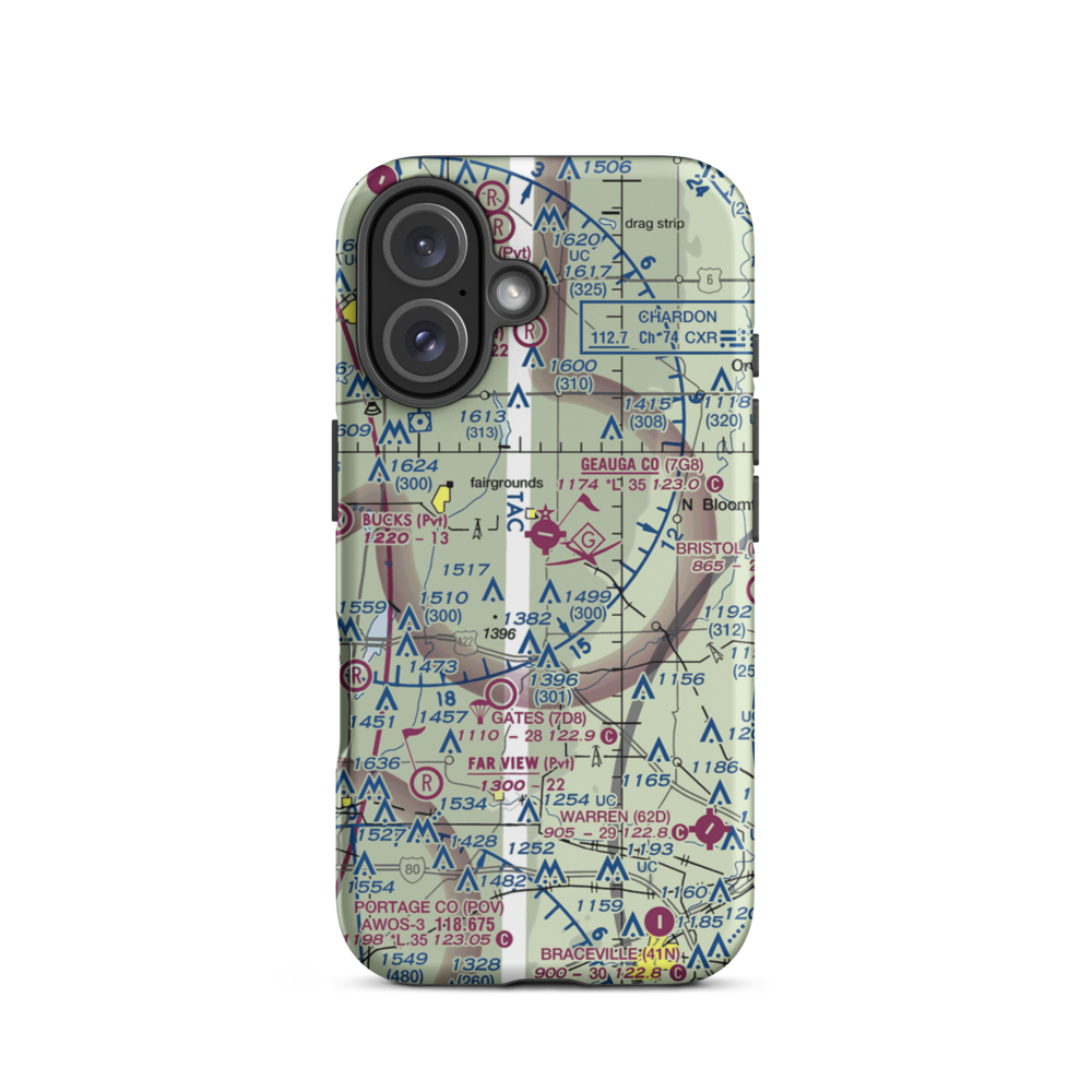 Pauls Airport (1OI1) VFR Sectional  Tough iPhone Case iPhone 16 model shown