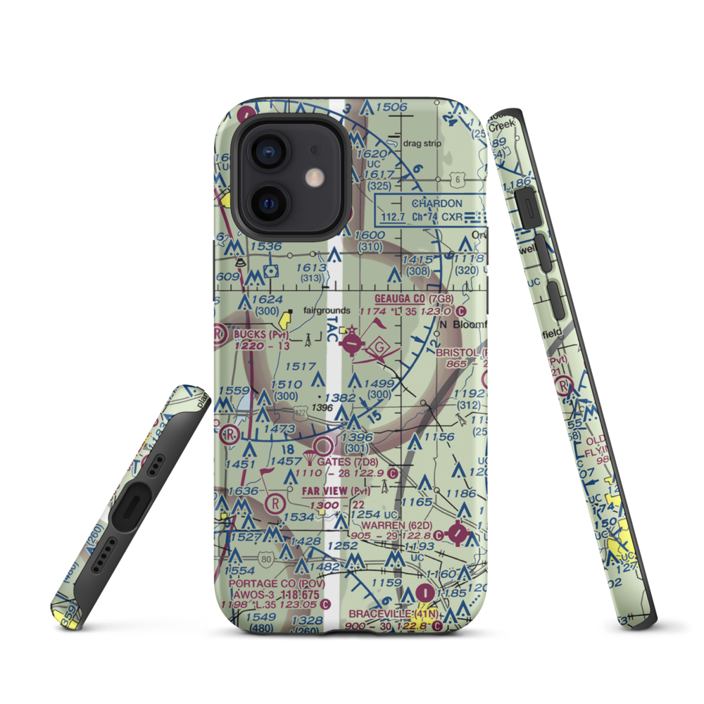 Pauls Airport (1OI1) VFR Sectional  Tough iPhone Case iPhone 12 model shown