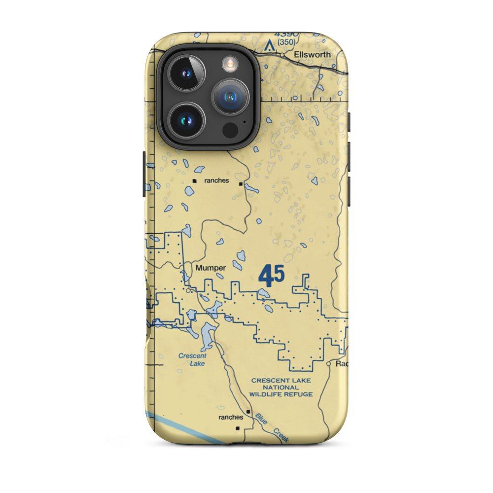Pawlet Ranch Airport (3NE7) VFR Sectional  Tough iPhone Case iPhone 16 Pro Max model shown