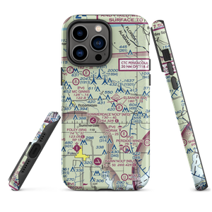 Pecan Ponds Farm Airport (AL84) VFR Sectional  Tough iPhone Case