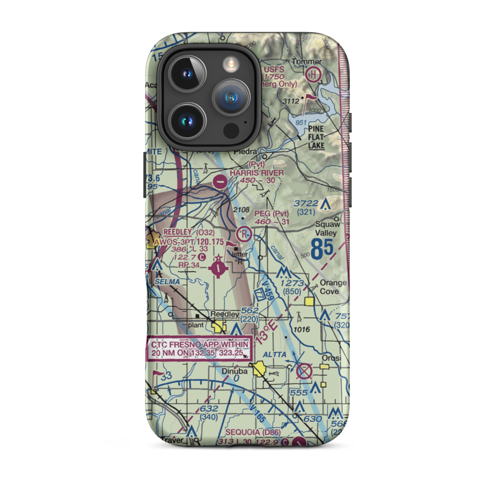 Peg Field (42CN) VFR Sectional  Tough iPhone Case iPhone 16 Pro Max model shown