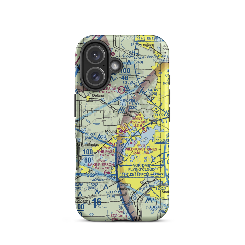 Peil/Juliar Seaplane Base (34MN) VFR Sectional  Tough iPhone Case iPhone 16 model shown