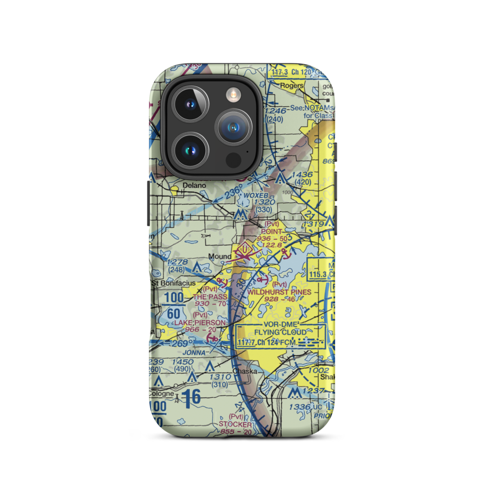 Peil/Juliar Seaplane Base (34MN) VFR Sectional  Tough iPhone Case iPhone 16 Pro model shown