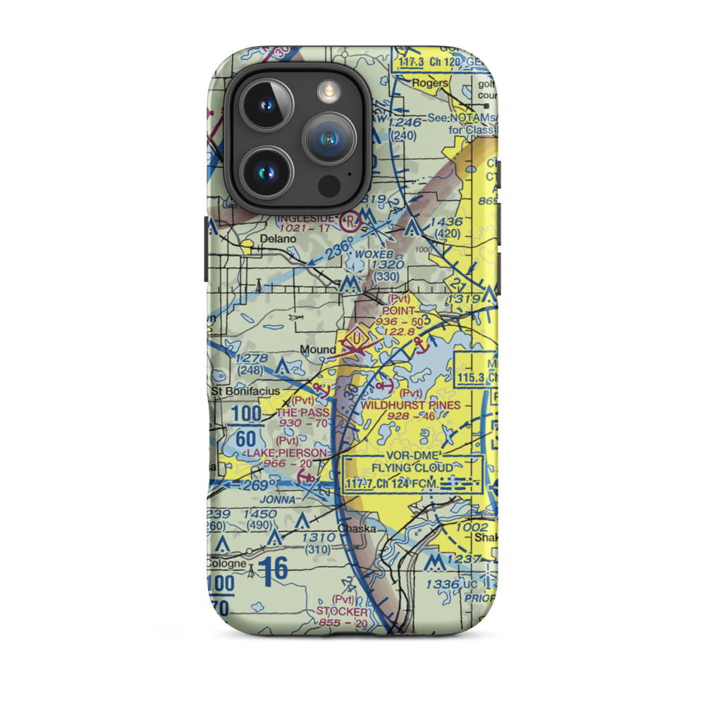 Peil/Juliar Seaplane Base (34MN) VFR Sectional  Tough iPhone Case iPhone 16 Pro Max model shown