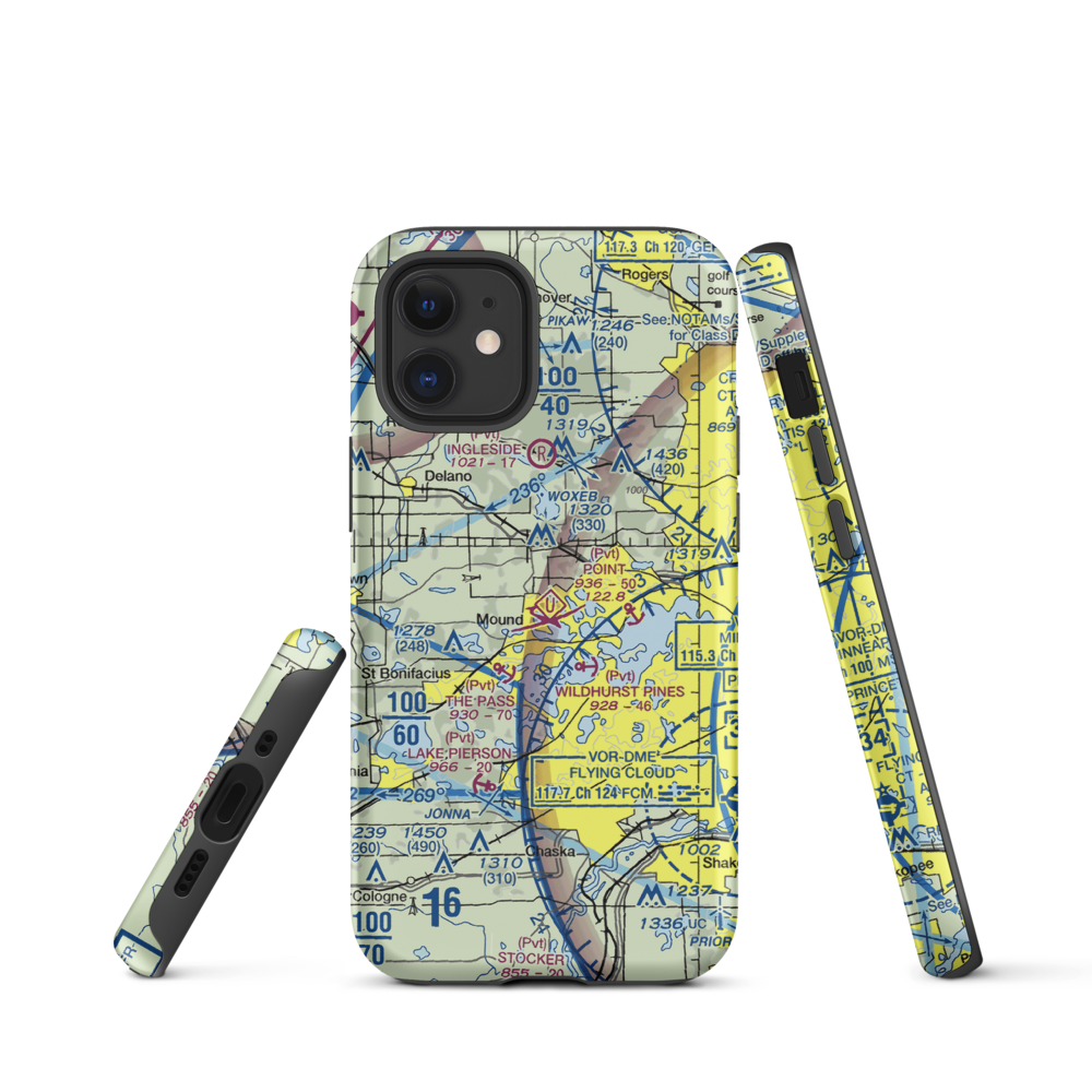 Peil/Juliar Seaplane Base (34MN) VFR Sectional  Tough iPhone Case iPhone 12 mini model shown
