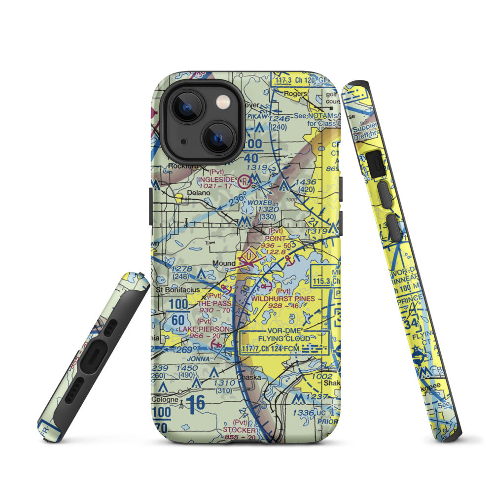 Peil/Juliar Seaplane Base (34MN) VFR Sectional  Tough iPhone Case iPhone 13 model shown