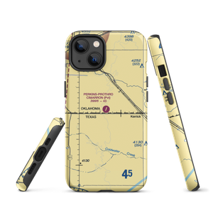 Perkins Prothro Cimarron Ranch Airport (5TE4) VFR Sectional  Tough iPhone Case