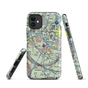 Perry Houston County Airport (PXE) VFR Sectional  Tough iPhone Case