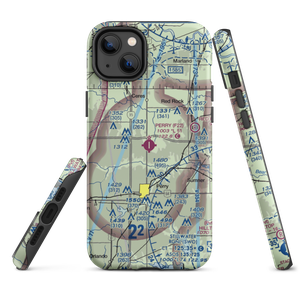 Perry Municipal Airport (F22) VFR Sectional  Tough iPhone Case