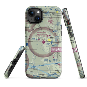 Perry Municipal Airport (PRO) VFR Sectional  Tough iPhone Case