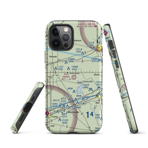 Perry RLA Airport (IL39) VFR Sectional  Tough iPhone Case