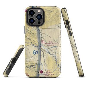 Persimmon Gap Ranch Airport (TA64) VFR Sectional  Tough iPhone Case