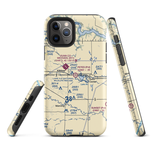 Pete's Port Airport (55ND) VFR Sectional  Tough iPhone Case