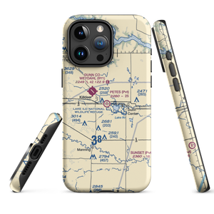 Pete's Port Airport (55ND) VFR Sectional  Tough iPhone Case