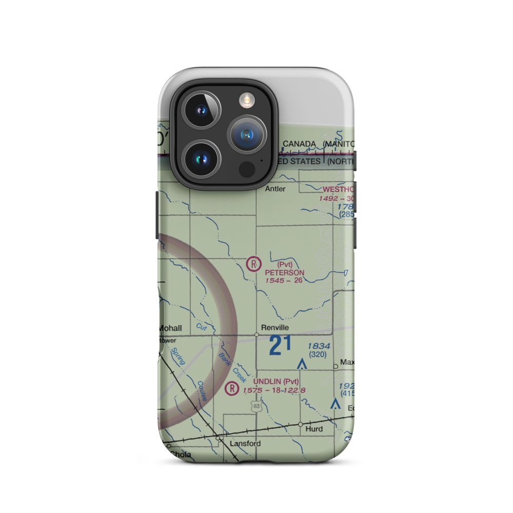 Peterson Airstrip (4NA3) VFR Sectional  Tough iPhone Case iPhone 16 Pro model shown