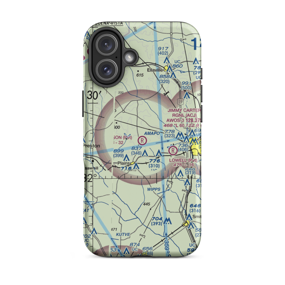 Peterson Field (4GA5) VFR Sectional  Tough iPhone Case iPhone 16 Plus model shown