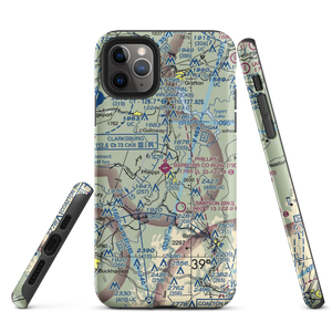 Philippi Barbour County Regional Airport (79D) VFR Sectional  Tough iPhone Case