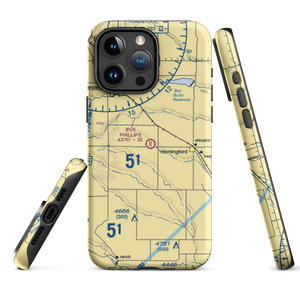 Phillips Private Airport (3NE2) VFR Sectional  Tough iPhone Case