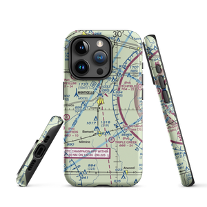 Piatt County Airport (2K0) VFR Sectional  Tough iPhone Case