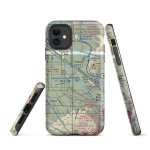 Picacho Stagefield Heliport (PCA) VFR Sectional  Tough iPhone Case