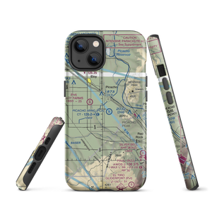 Picacho Stagefield Heliport (PCA) VFR Sectional  Tough iPhone Case