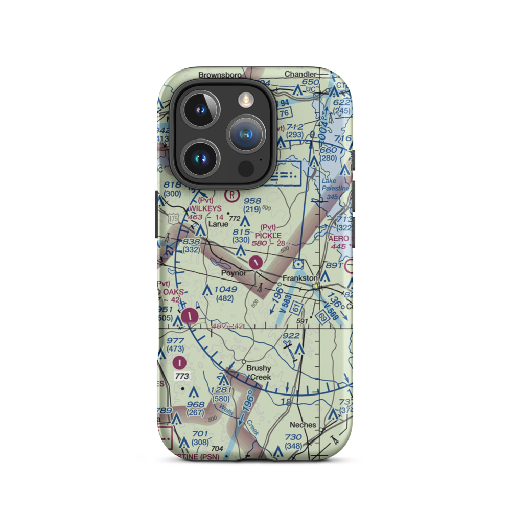 Pickle Plantation Airport (XS91) VFR Sectional  Tough iPhone Case iPhone 16 Pro model shown