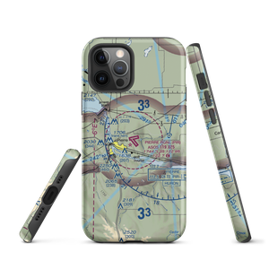 Pierre Regional Airport (PIR) VFR Sectional  Tough iPhone Case