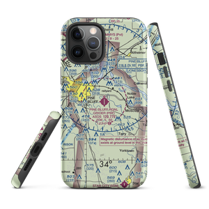 Pine Bluff Regional Airport, Grider Field (PBF) VFR Sectional  Tough iPhone Case