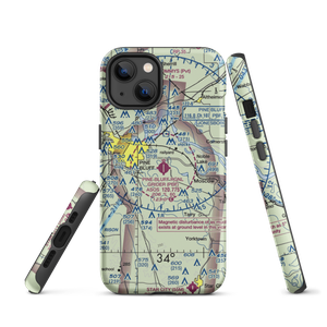 Pine Bluff Regional Airport, Grider Field (PBF) VFR Sectional  Tough iPhone Case