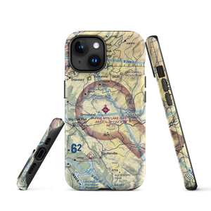 Pine Mountain Lake Airport (E45) VFR Sectional  Tough iPhone Case