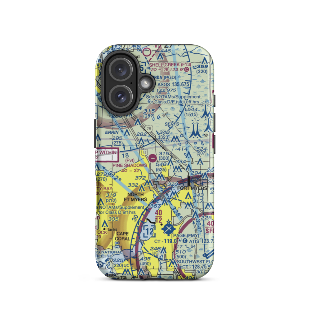 Pine Shadows Airpark (94FL) VFR Sectional  Tough iPhone Case iPhone 16 model shown
