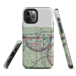 Piney Pinecreek Border Airport (48Y) VFR Sectional  Tough iPhone Case