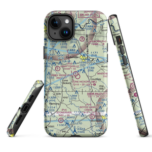 Piney Ridge Airport (NC42) VFR Sectional  Tough iPhone Case