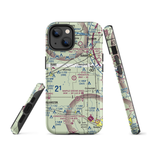 Pingston Aeroworks Airport (54MI) VFR Sectional  Tough iPhone Case