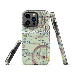 Pingston Aeroworks Airport (54MI) VFR Sectional  Tough iPhone Case