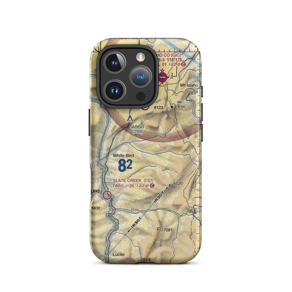 Pinnacle Airport (0ID8) VFR Sectional  Tough iPhone Case iPhone 16 Pro model shown
