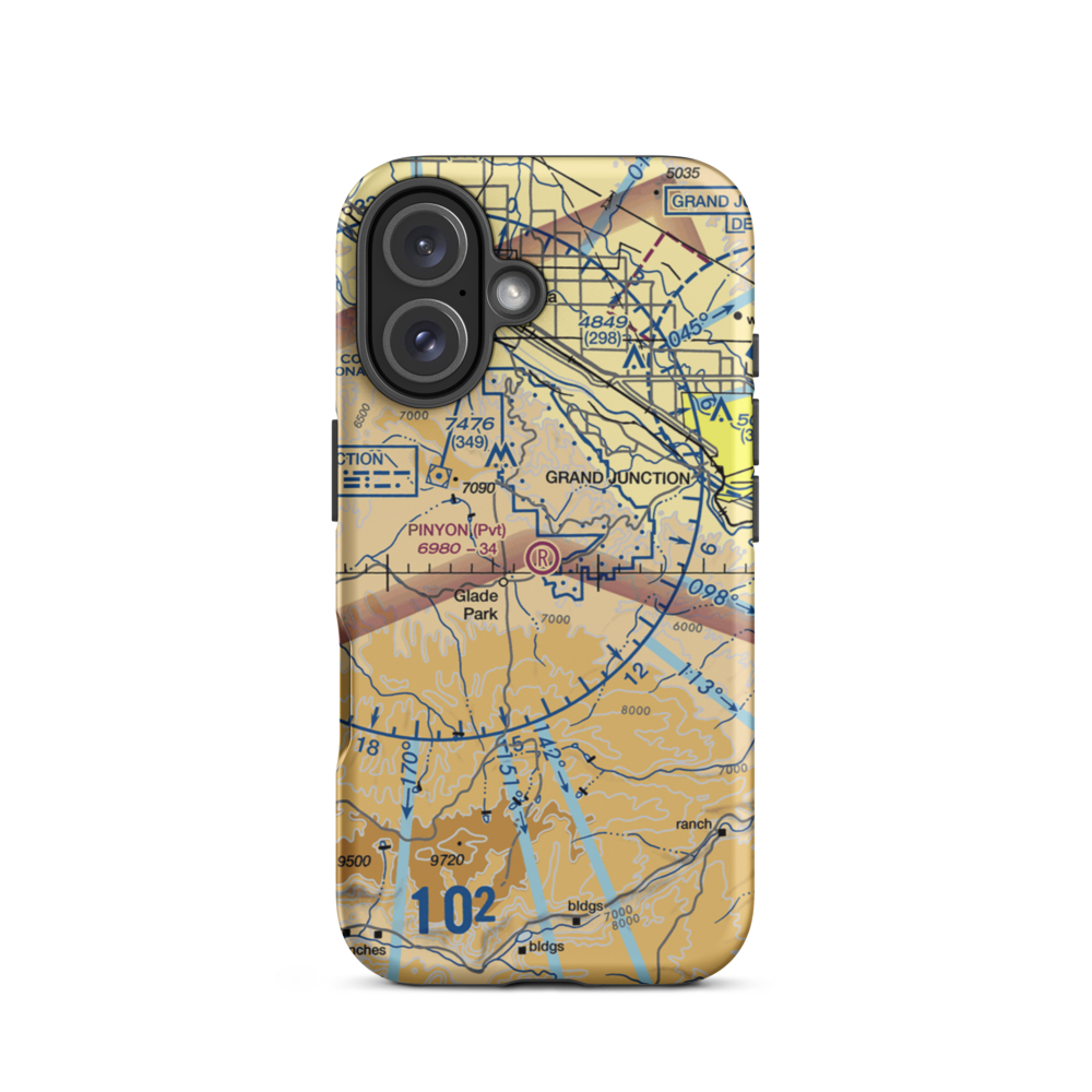 Pinyon Airport (CO43) VFR Sectional  Tough iPhone Case iPhone 16 model shown