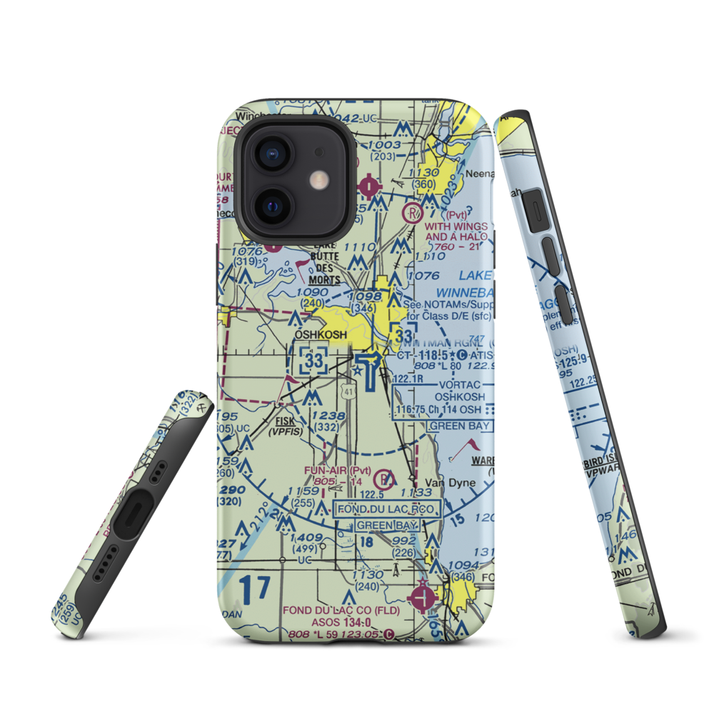 Pioneer Airport (WS17) VFR Sectional  Tough iPhone Case iPhone 12 model shown