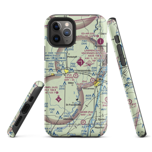 Piper's Landing Airport (IS34) VFR Sectional  Tough iPhone Case