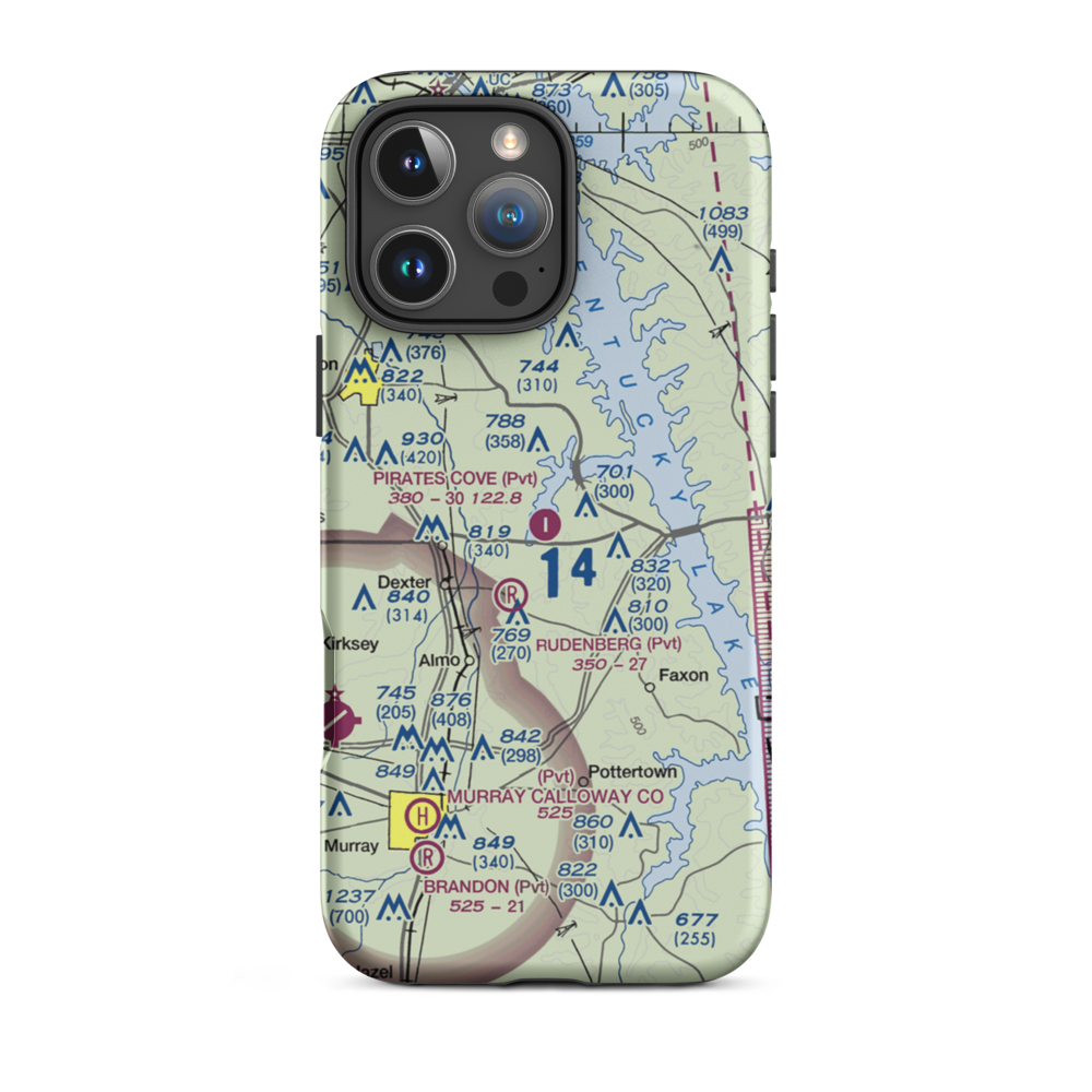 Pirates Cove Airport (42KY) VFR Sectional  Tough iPhone Case iPhone 16 Pro Max model shown