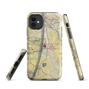 Pitcock Rosillos Mountain Ranch Airport (09TS) VFR Sectional  Tough iPhone Case