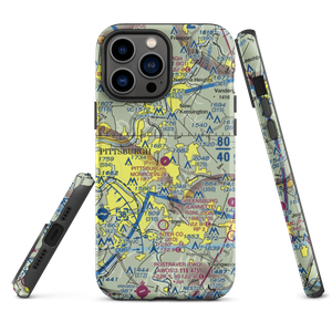 Pittsburgh-Monroeville Airport (15PA) VFR Sectional  Tough iPhone Case