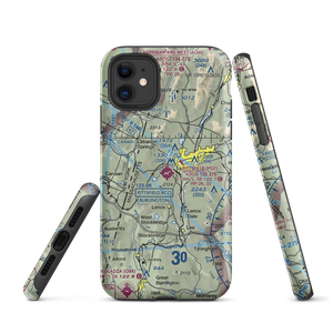 Pittsfield Municipal Airport (PSF) VFR Sectional  Tough iPhone Case