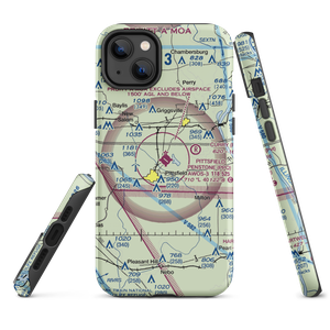 Pittsfield Penstone Municipal Airport (PPQ) VFR Sectional  Tough iPhone Case