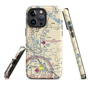 PL Fuller Rough Creek Ranch Airport (60XS) VFR Sectional  Tough iPhone Case