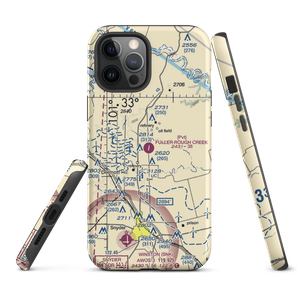 PL Fuller Rough Creek Ranch Airport (60XS) VFR Sectional  Tough iPhone Case